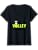 Womens The Volley LLamas comic style llama pickle ball team V-Neck T-Shirt