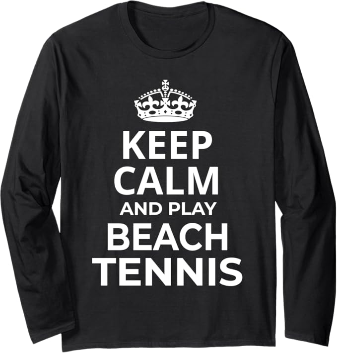 Beach Tennis Players / 'Keep Calm And Play Beach Tennis!' Long Sleeve T-Shirt