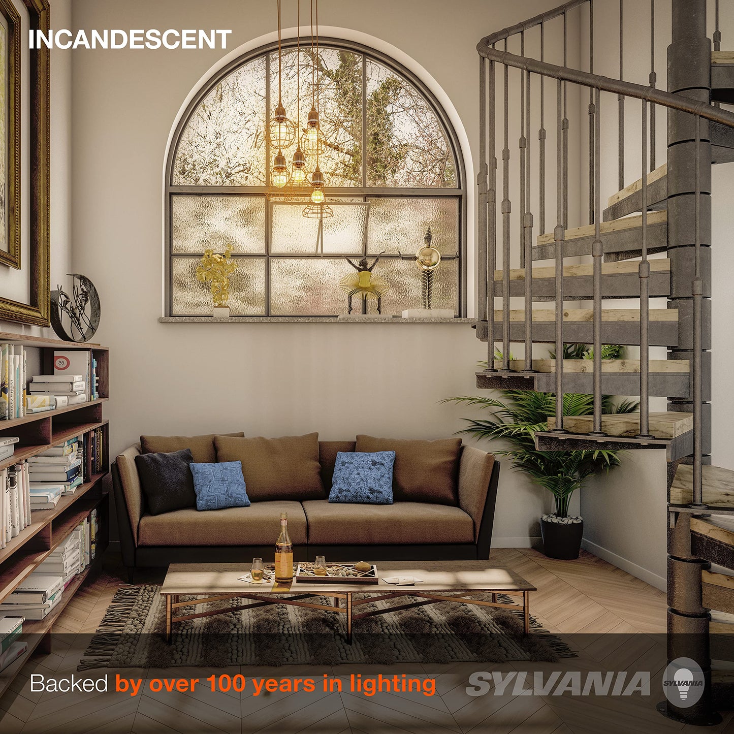 Sylvania Incandescent Double Life Décor Globe Light Bulb, 40W, G25, Medium Base, 265 Lumens, Frosted, 2850K, Soft White - 3 Pack (15345)