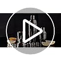 Nitial 6 Pcs Bar Cocktail Shaker Professional Stainless Steel Martini Drink Mixer with Built-in Strainer for Bartending No...