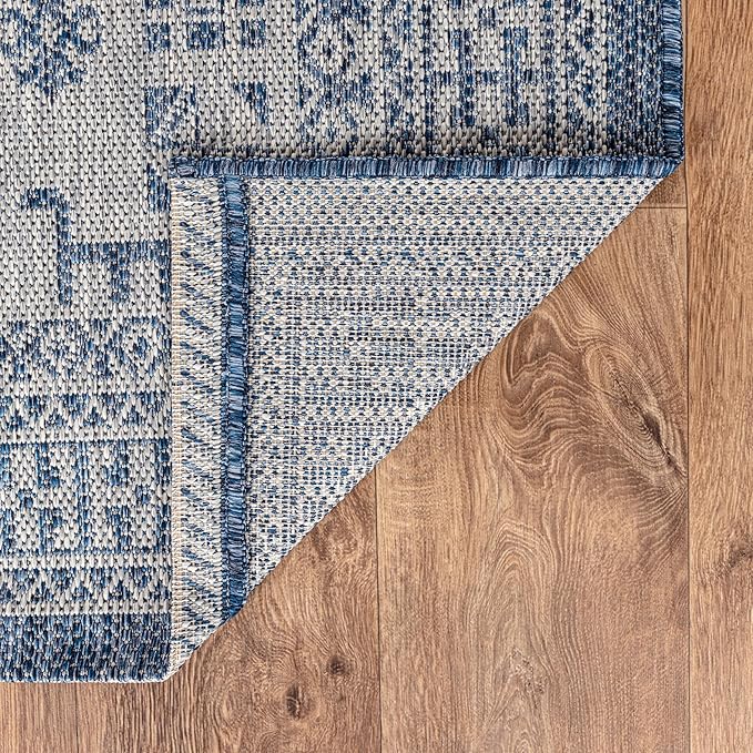 Keen Home Design Terrace Outdoor Runner Rug - 2x6 Washable Indoor/Outdoor Rug for Patio, Kitchen, Balcony, Beach, Garden, Deck and Porch, Size: 2'2"x5'7"