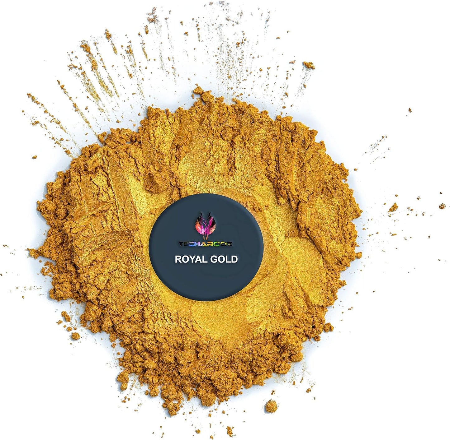 Royal Gold Mica Powder Epoxy Resin, Kinstugi Kit 56g/2oz Jar – TECHAROOZ Color Pigment for Lip Gloss, Soap Colorant for Soap Making, Gold Powder for Kintsugi Pottery, Metallic Epoxy, Slime Dye
