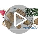 Tenn Well 10mm Jute Rope, 50 Feet 3/8 inch Heavy Duty and Thick Twine Decorative Rope for Crafting, Cat Scratch Post, Gard...