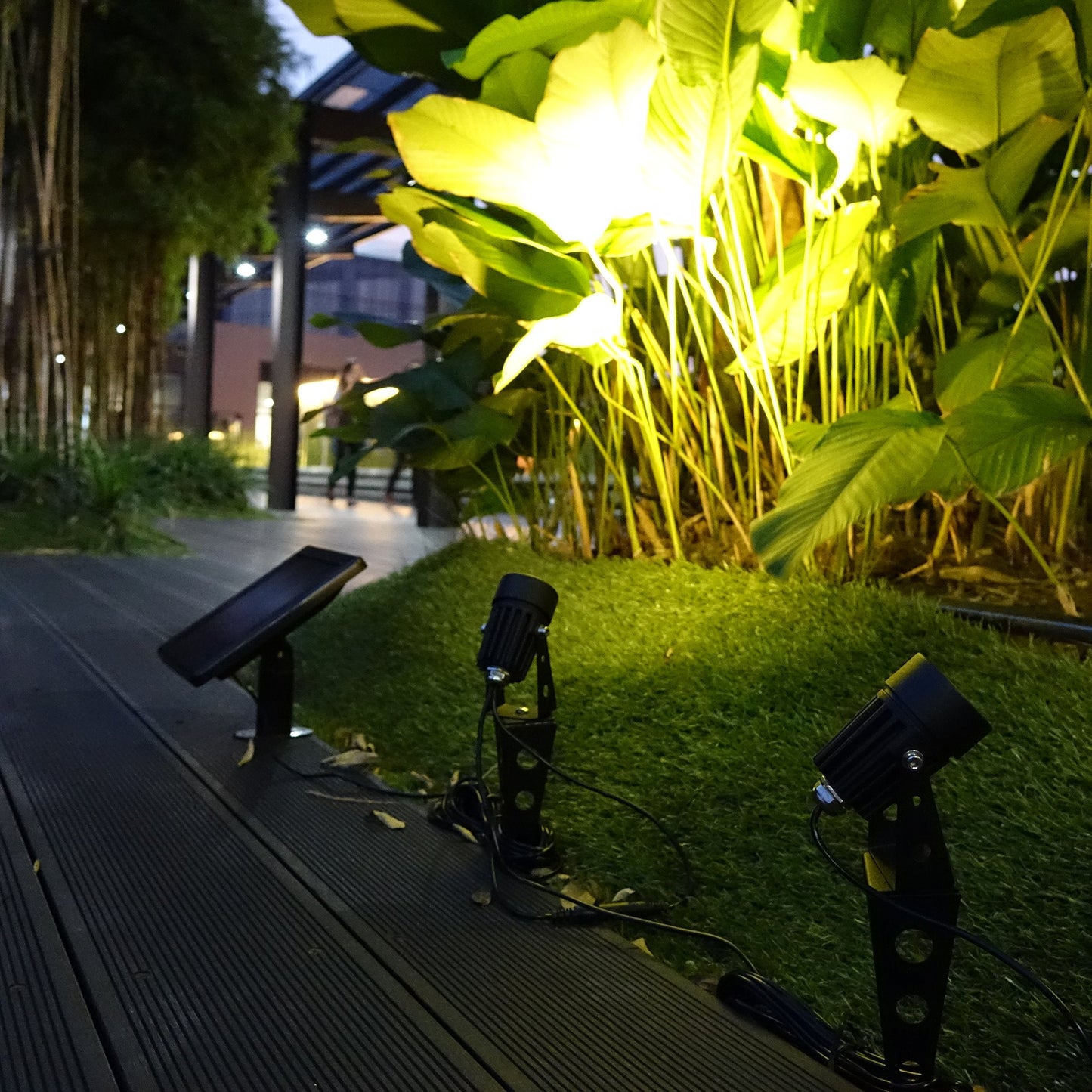 Solar Light Mart Mini 50X Led Spotlight - Warm White, Black, Aluminium, 60-100 Lumen For Outdoor Garden & Landscape Lighting