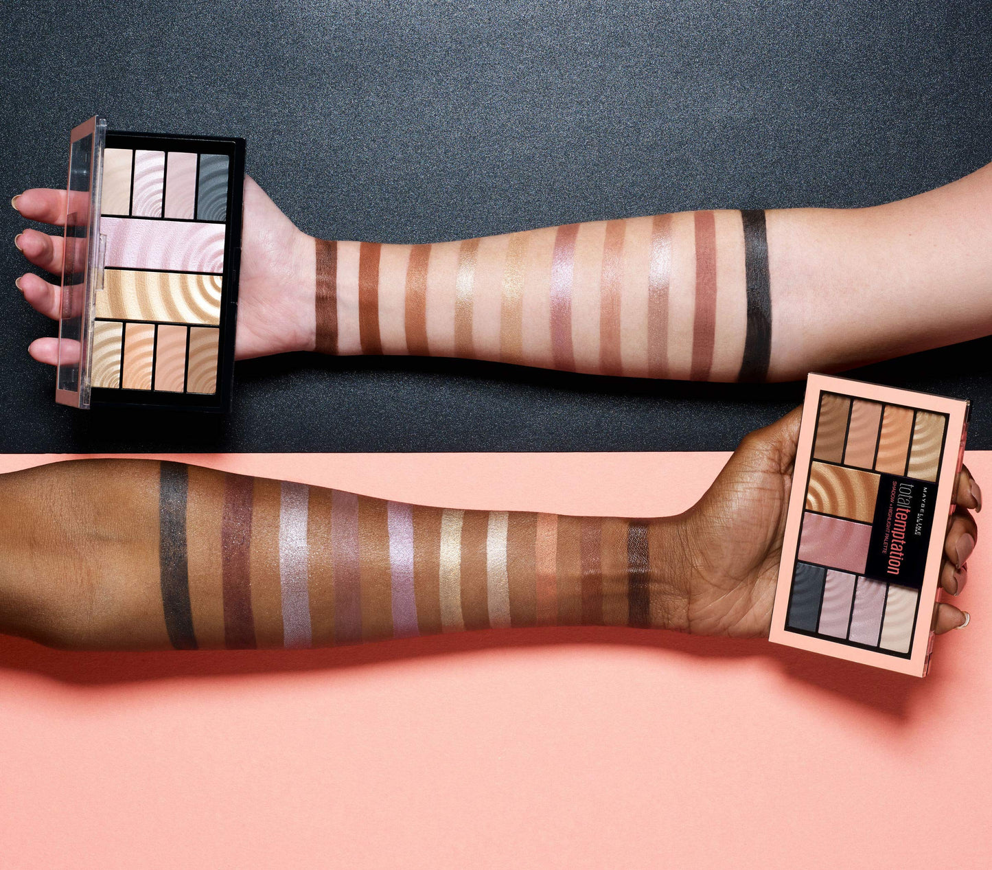 Maybelline Total Temptation Eyeshadow + Highlight Palette, 0.42 oz.