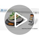 UNIWEIGH Smart Digital Food Scale Grams and Ounces, Kitchen Food Scale with Nutritional Calculator,Food Weight Scale for W...