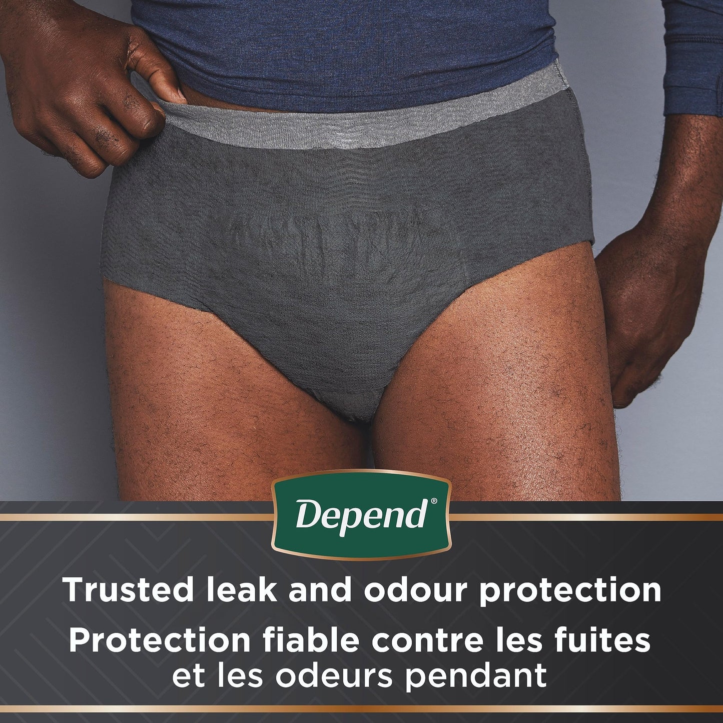 Depend Real Fit Incontinence Underwear for Men with Maximum Absorbency, Large/X-Large, 12 Count