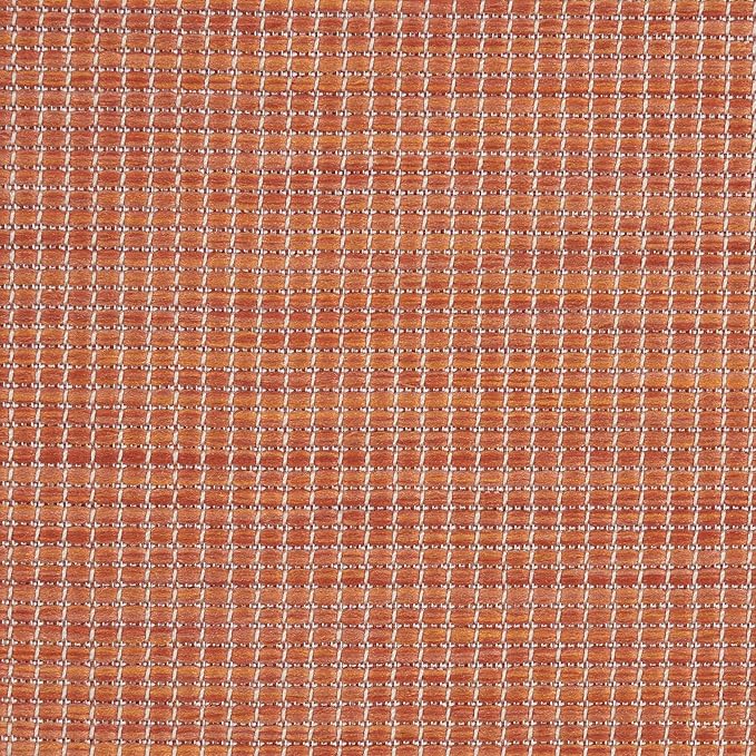 Nourison Positano Indoor/Outdoor Terracotta 2'2" x 8' Area Rug, Easy Cleaning, Non Shedding, Bed Room, Living Room, Dining Room, Backyard, Deck, Patio (2x8)