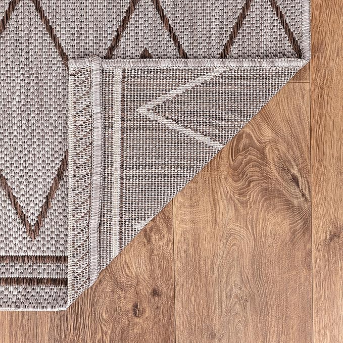 Keen Home Design Terrace Outdoor Area Rug - 9x12 Washable Indoor/Outdoor Rug for Patio, Kitchen, Balcony, Beach, Garden, Deck and Porch, Size: 8'10"x12'