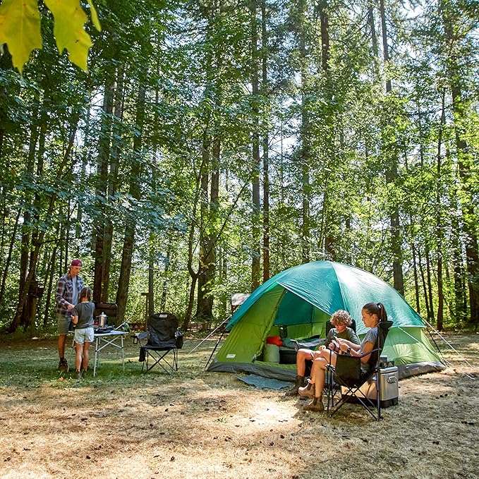 Coleman Sundome Camping Tent with Rainfly, 2/3/4/6 Person Tent Sets Up in 10 Mins, Weatherproof Shelter for Camping, Festivals, Backyard, Sleepovers, & More