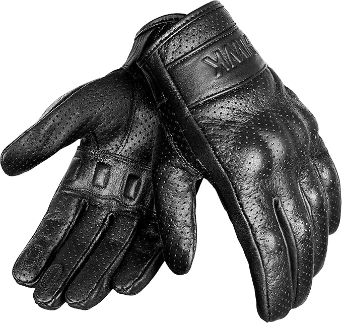 HWK Motorcycle Gloves Men Motocross Motorbike Tactical Moto Riding Biker Leather Driving Racing Gloves