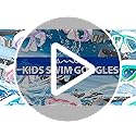 OMGear Kids Swim Goggles With Nose Cover Fabric Strap Dive Snorkel Mask for Children(4-16) Snorkeling Gear Swimming Mask
