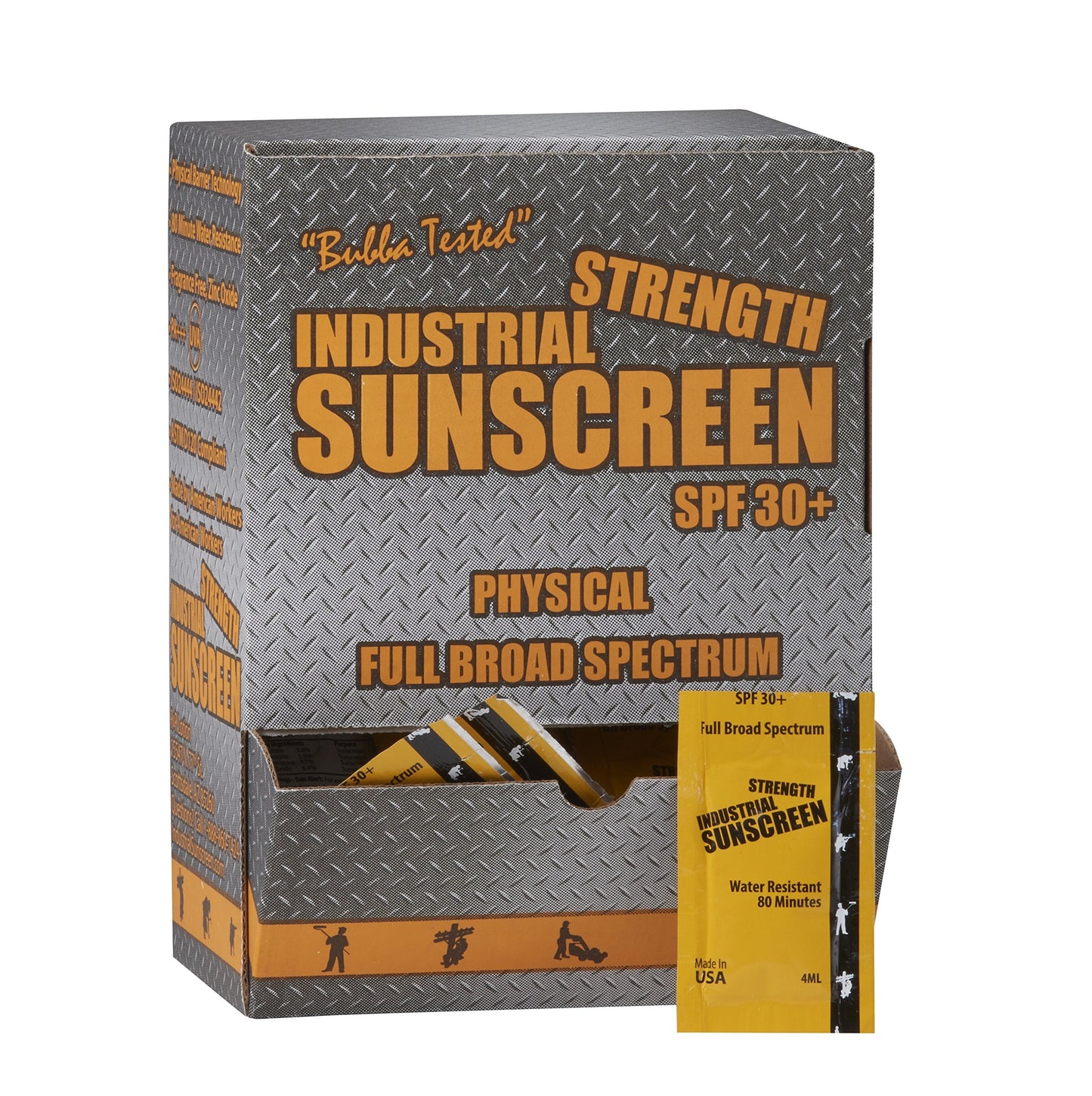 R&R Lotion ICSSF-100-30+FF Industrial Sunscreen Foil Box 100, 2.5 Length, 3.5 Height