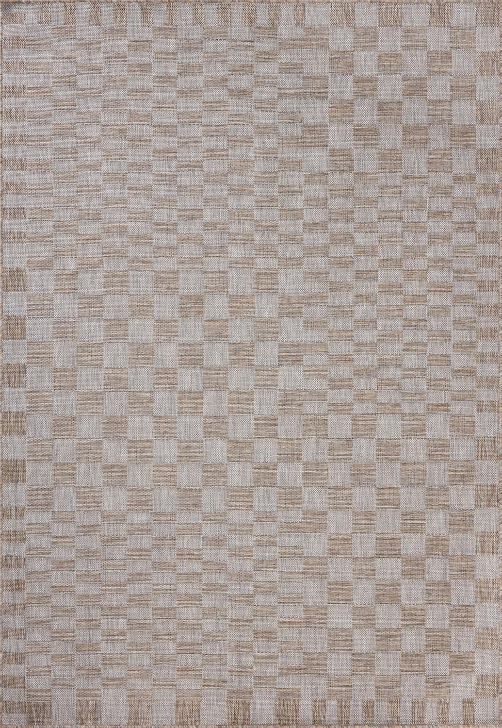 Loloi Amber Lewis Topanga Collection TOP-03 Natural/Dove 5'-3" x 7'-6" Indoor/Outdoor Area Rug
