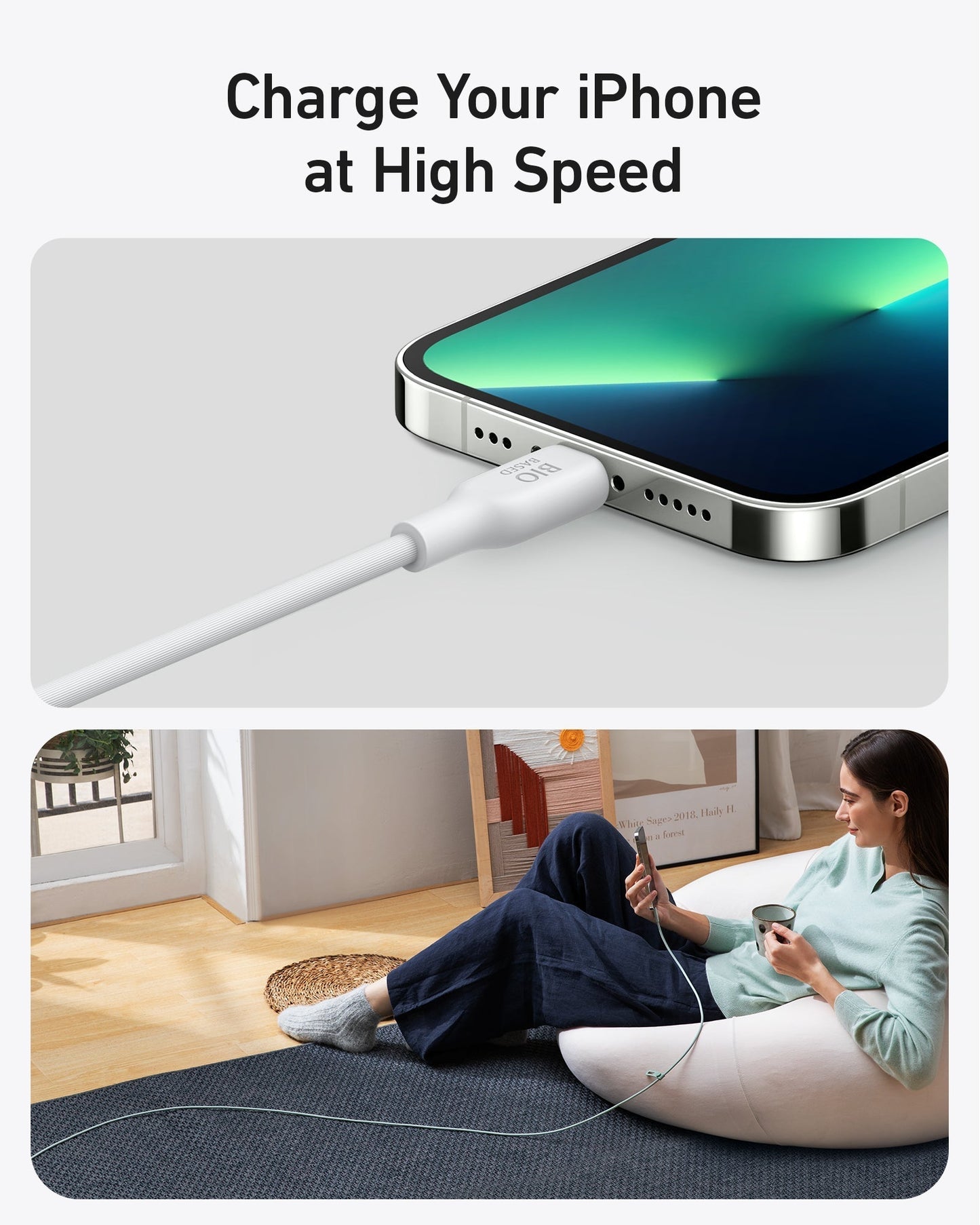 Anker <b>541</b> USB-C to Lightning Cable (Bio-Based)
