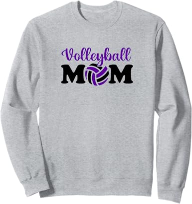 Volleyball Mom - Sporty Mama volley ball purple Sweatshirt