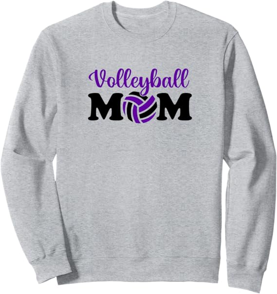 Volleyball Mom - Sporty Mama volley ball purple Sweatshirt