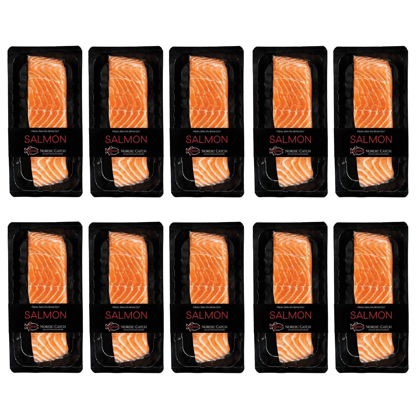 Best Sashimi Grade Salmon Fillet, Never Frozen From Iceland 10.6Oz (20 Servings) - Nordic Catch