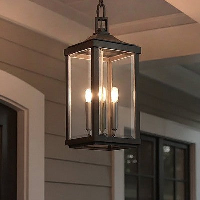 Urban Ambiance Luxury Colonial Outdoor Pendant Light, 23-3/4" x 9-1/2", Olde Bronze Finish, UHP1191