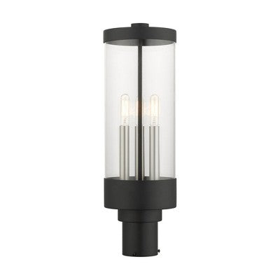 Livex Lighting Hillcrest 3 - Light Post Light in Textured Black