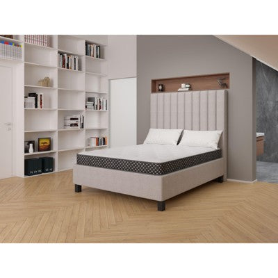 Okak Quilted Pressue Relieves Mattress, Breathable Gel Memory Foam Mattress, High Density Mattress in a Box for Home, Hotel, Apartment