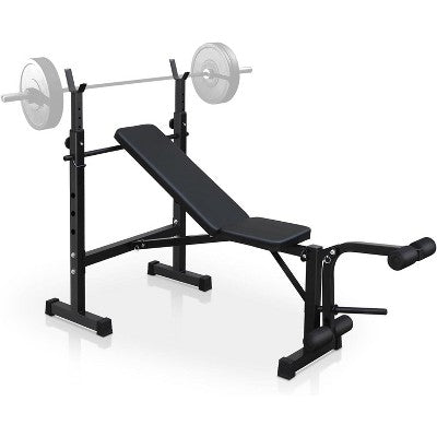 Weight Bench for Home Gym， Adjustable Weight Bench Set,Bench Press With Squat Rack, Workout Bench