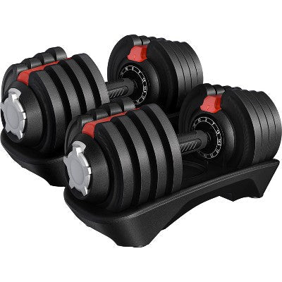 Yaheetech Quick-adjust Dumbbell Set of 2 for Home Gym