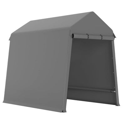 6x8ft Heavy Duty Storage Shed with 2 Zipper Doors & Vents, Waterproof Portable Shelter for Motorcycle, Tools, Generator