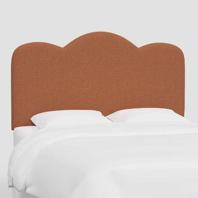 Lizzie Upholstered Scalloped Headboard in Textured Linen - Threshold™