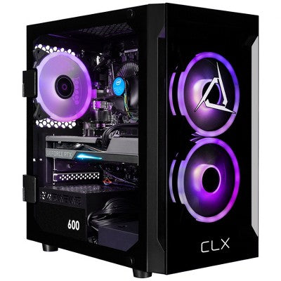 CLX SET Gaming Computer - Intel Core i5 14400F 2.5GHz 10-Core, 32GB DDR5 Memory, GeForce RTX 5060 8GB, 2TB NVMe M.2 SSD, WiFi, Windows 11 Home