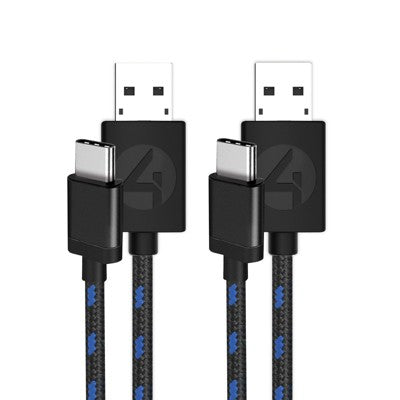 4GAMERS PS5 3m Superfast Play & Charge Cables Twin Pack