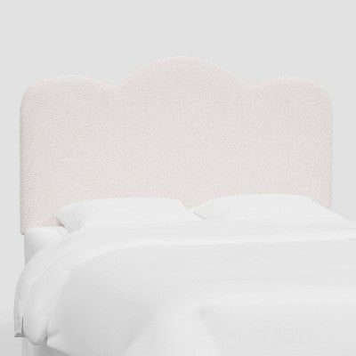 Lizzie Upholstered Scalloped Headboard in Classic Boucle - Threshold™