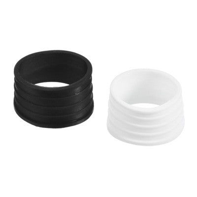 Unique Bargains Silicone Non-Slip Wear-Resistant Badminton Tennis Racket Handle Grip Rings 4 Pcs