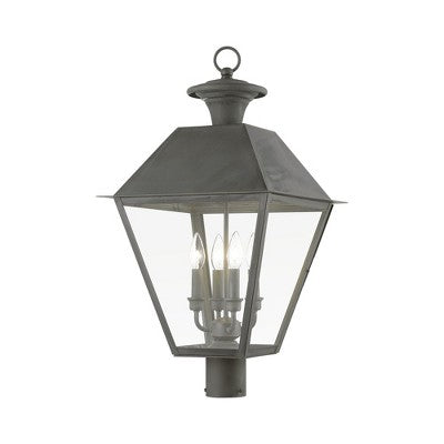 Livex Lighting Wentworth 4 - Light Post Light in Charcoal