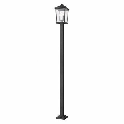 Beacon 12" Outdoor Aluminum Light - 3 Bulbs, Dimmable, Wet Rated, Traditional Style