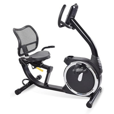 Stamina Exercise Bike 845, Magnetic Recumbent Machine, Lower Body Cardio Equipment for Home Gyms with LCD Monitor and Smart App Access, Black