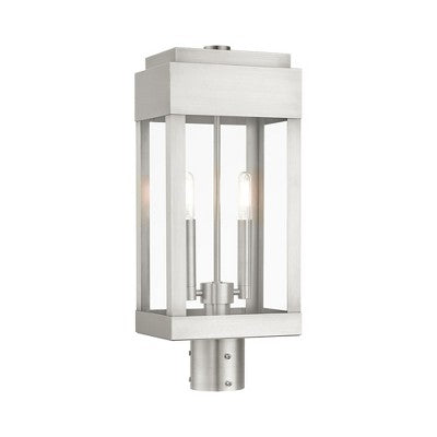 Livex Lighting York 2 - Light Post Light in Brushed Nickel