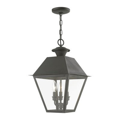 Livex Lighting Wentworth 3 - Light Pendant in Charcoal