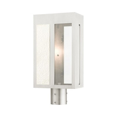 Livex Lighting Lafayette 1 - Light Post Light in Brushed Nickel