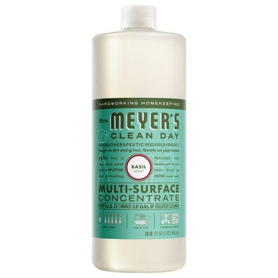 Mrs. Meyer's Clean Day Basil Scent Multi-Surface Concentrate Cleaner - 32 fl oz