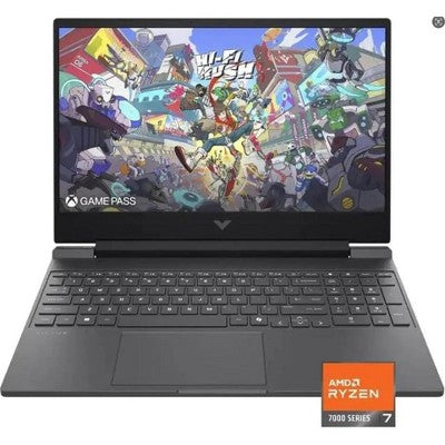 HP Victus 15.6" FHD IPS 144Hz Gaming Laptop, AMD Ryzen 7, 16GB DDR5 RAM, 512GB SSD, NVIDIA GeForce RTX 4050 6GB, Silver (BM4X8UA)