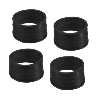 Unique Bargains Silicone Non-Slip Wear-Resistant Tennis Badminton Racket Handle Grip Rings 4 Pcs