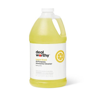Ammonia Cleaner and Disinfectant - Lemon - 64oz - Dealworthy™