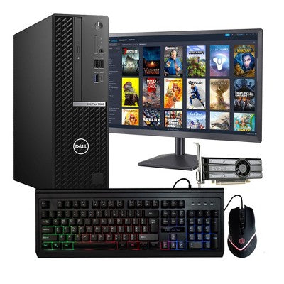 Dell OptiPlex 5080 Desktop Computer | Intel i5 + GeForce GT 1030 2GB GPU | 16GB DDR4 | 1TB SSD | Windows 11 Pro | 22in LCD | Manufacturer Refurbished