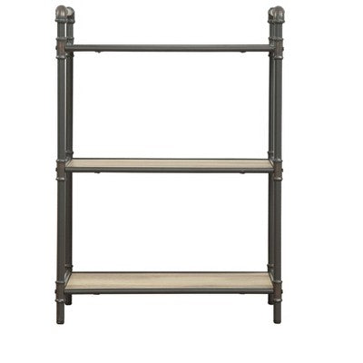 TiramisuBest Industrial 5-Shelf Bookcase - 53" Tall Floor Standing Open Bookshelf for Home Office, Living Room, and Bedroom Storage, Brown