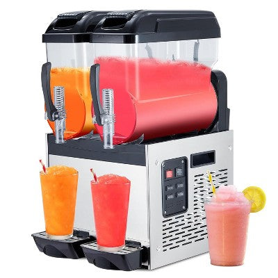 Garvee Commercial Slushy Machine with Self-Cleaning, Frozen Drink Machine for Home, Restaurants