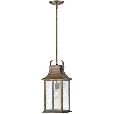Hinkley Grant 19 3/4" High Bronze Outdoor Hanging Light