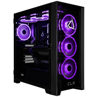 CLX SET Gaming PC - AMD Ryzen 7 7800X3D 4.2GHz 8-Core Processor, 32GB DDR5 Memory, Radeon RX 9070 XT 16GB, 2TB NVMe M.2 SSD, WiFi, Windows 11 Home