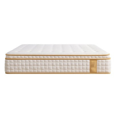 Itopfox Queen Size Hybrid Mattress with Memory Foam & Pocket Springs for Motion Isolation, Silent Sleep Lumbar Support & Pressure Relief, Medium Firm