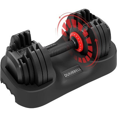 Updated Adjustable Dumbbells Set (25 LB/50 LB/56 LB/112LB), Weights Dumbbell Set with Anti-slip Grip & Storage Solution for HomeGym Strength Training